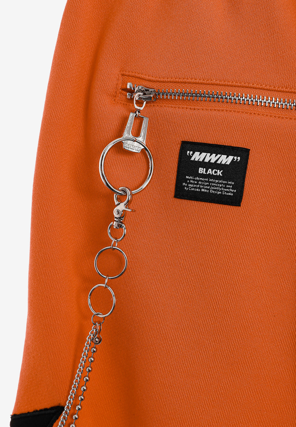 Pantalón jogger Wings con parches de estrellas y cadena lateral | MWM [PS_COLORS:ORANGE]