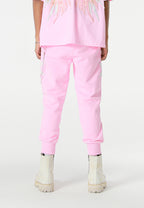 Pantalón jogger Wings con parches de estrellas y cadena lateral | MWM [PS_COLORS:PINK]