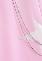 Pantalón jogger Wings con parches de estrellas y cadena lateral | MWM [PS_COLORS:PINK]