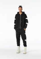Pantalón jogger Wings con parches Mini Wings en los laterales | MWM [PS_COLORS:BLACK]