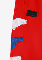 Pantalón jogger Wings con parches Mini Wings en los laterales | MWM [PS_COLORS:RED]