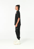 Pantalón jogger Vanguard Dogs con bolsillo cargo lateral y bordado trasero | MWM [PS_COLORS:BLACK]