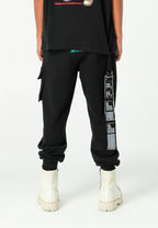 Pantalón jogger Vanguard Dogs con bolsillo cargo lateral y bordado trasero | MWM [PS_COLORS:BLACK]