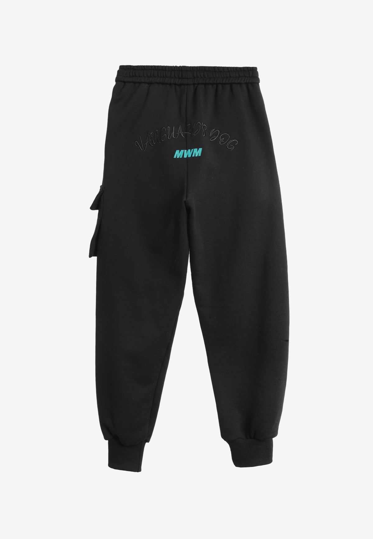 Pantalón jogger Vanguard Dogs con bolsillo cargo lateral y bordado trasero | MWM [PS_COLORS:BLACK]