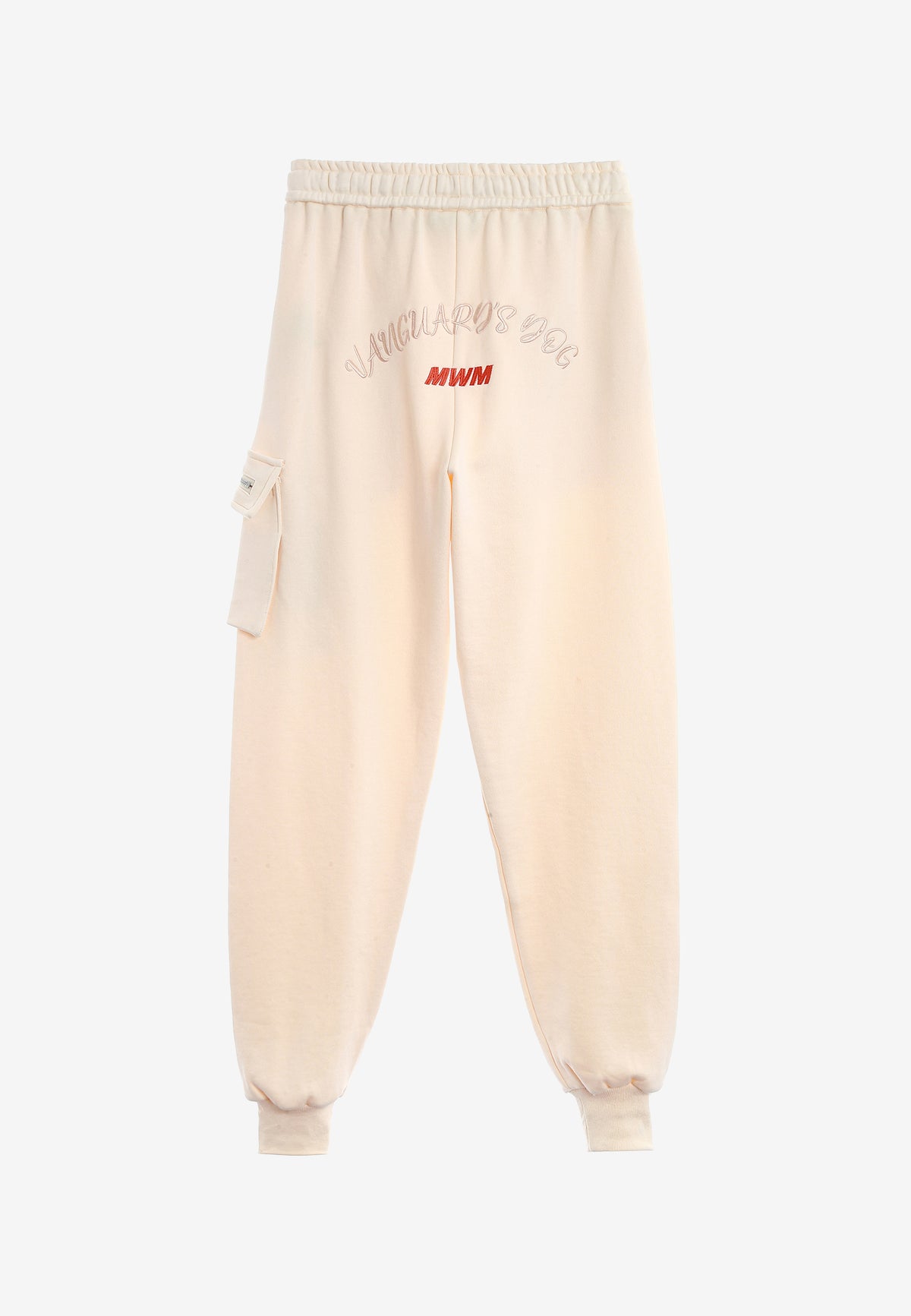 Pantalón jogger Vanguard Dogs con bolsillo cargo lateral y bordado trasero | MWM [PS_COLORS:ECRU]