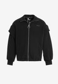 Chaqueta acolchada convertible en chaleco con mangas extraíbles y cuello alto | MWM [PS_COLORS:BLACK]