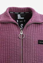 Chaqueta acolchada convertible en chaleco con mangas extraíbles y cuello alto | MWM [PS_COLORS:BURGUNDY]