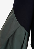 Sudadera corta y relajada con cuello en pico y mangas globo | MWM [PS_COLORS:NAVY]