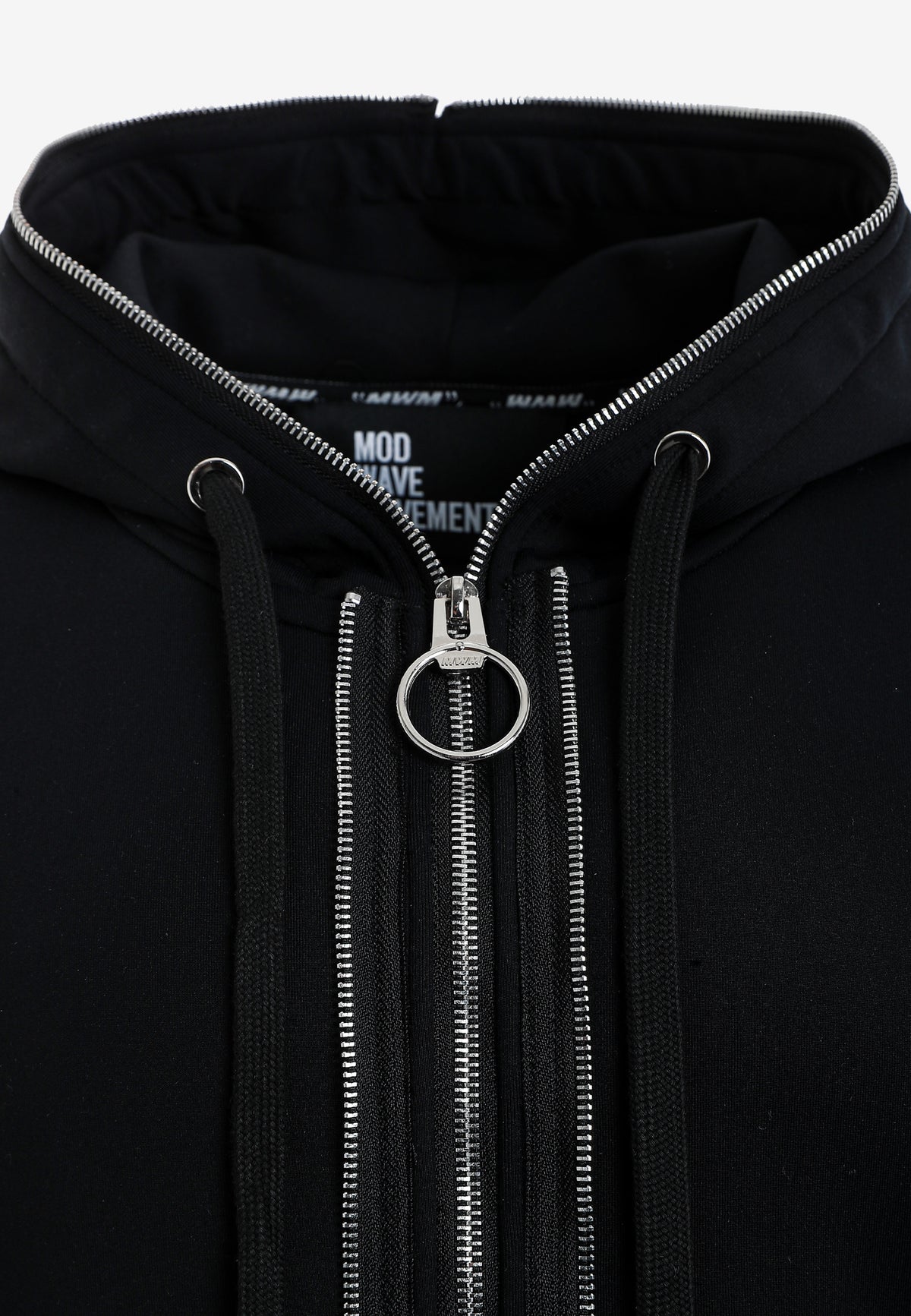 Sudadera con capucha y cintas industriales en los brazos | MWM [PS_COLORS:UNASSIGNED]