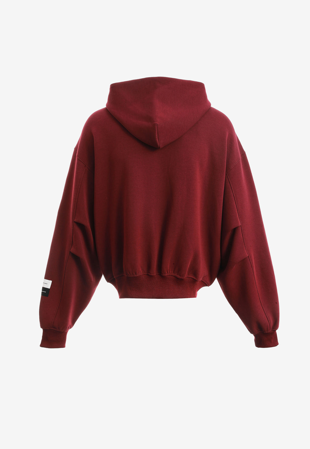 Sudadera con capucha, cremallera frontal y mangas globo | MWM [PS_COLORS:BURGUNDY]
