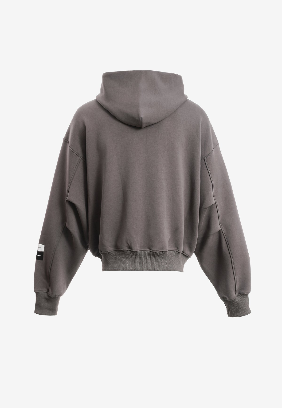 Sudadera con capucha, cremallera frontal y mangas globo | MWM [PS_COLORS:GREY]
