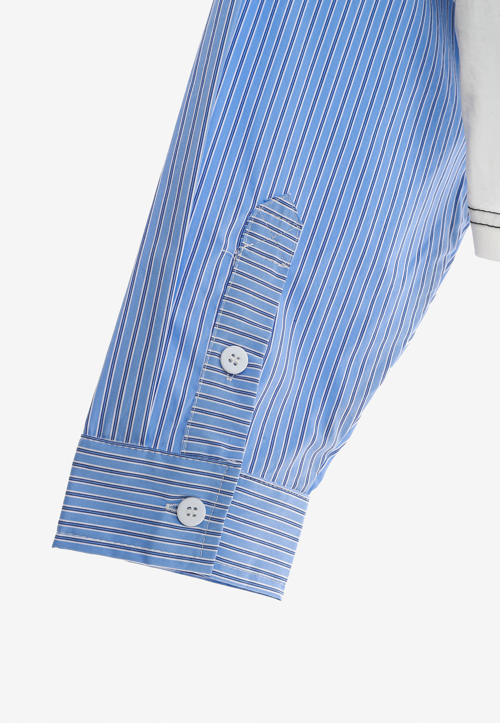 Camiseta de doble capa con cuello de camisa y cremalleras laterales | MWM [PS_COLORS:BLACK]
