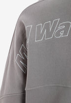 Sudadera con capucha corta lavada con bordado Mod Wave Movement en los hombros | MWM [PS_COLORS:GREY]