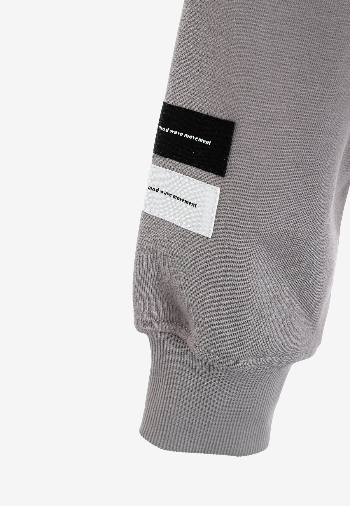 Sudadera con capucha corta lavada con bordado Mod Wave Movement en los hombros | MWM [PS_COLORS:GREY]