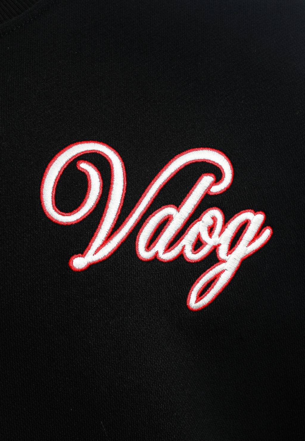 Sudadera Vanguard Dogs VDOG corta con bulldog y aplicaciones efecto piel en la espalda | MWM [PS_COLORS:BLACK]