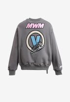 Sudadera Vanguard Dogs VDOG corta con bulldog y aplicaciones efecto piel en la espalda | MWM [PS_COLORS:GREY]
