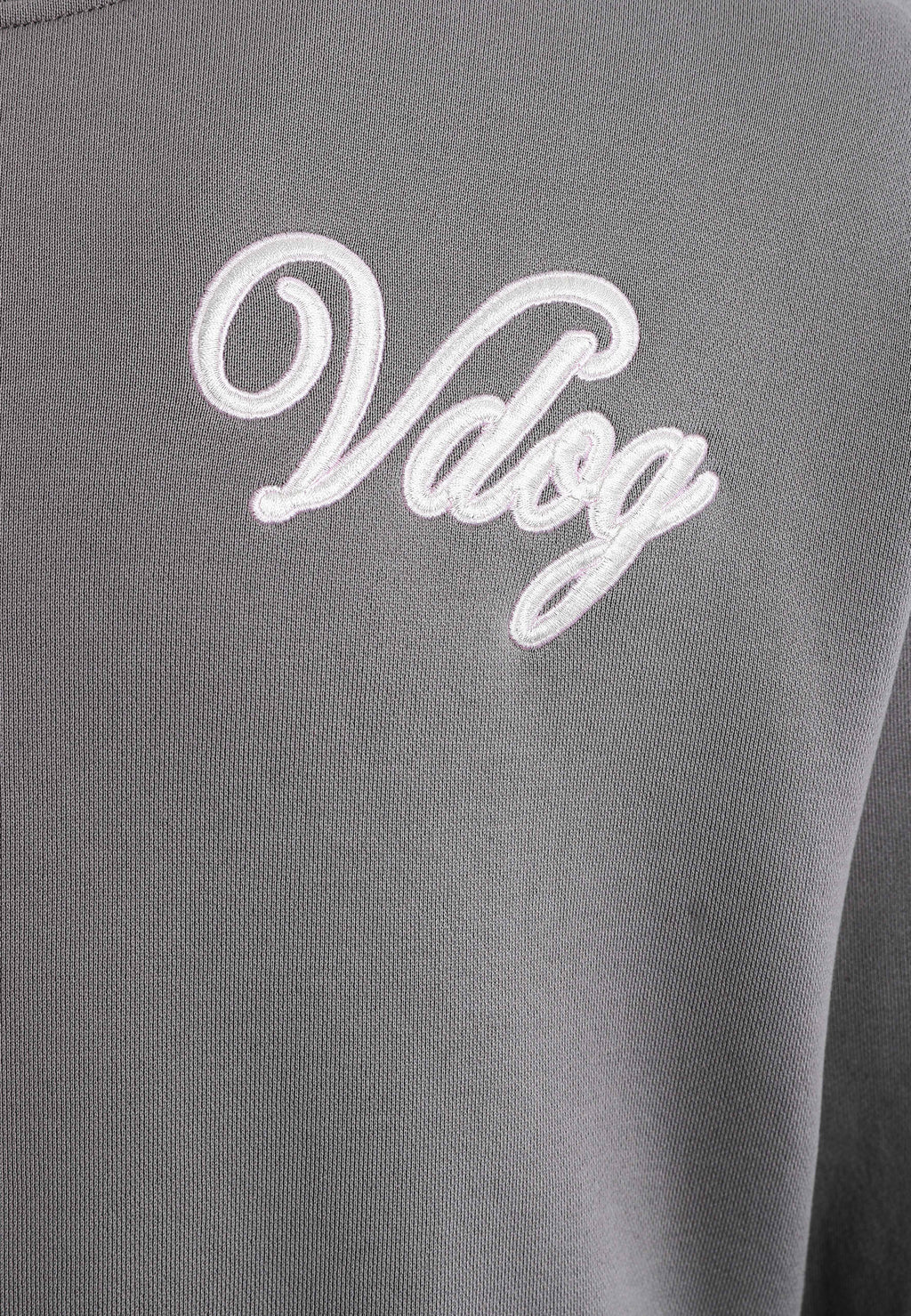 Sudadera Vanguard Dogs VDOG corta con bulldog y aplicaciones efecto piel en la espalda | MWM [PS_COLORS:GREY]