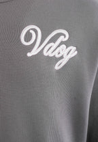 Sudadera Vanguard Dogs VDOG corta con bulldog y aplicaciones efecto piel en la espalda | MWM [PS_COLORS:GREY]