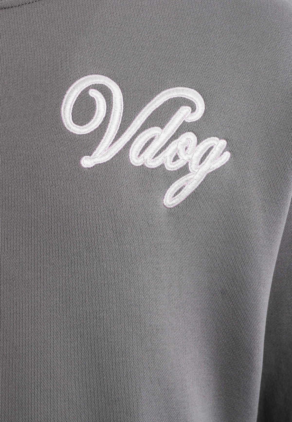 Sudadera Vanguard Dogs VDOG corta con bulldog y aplicaciones efecto piel en la espalda | MWM [PS_COLORS:GREY]