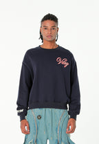 Sudadera Vanguard Dogs VDOG corta con bulldog y aplicaciones efecto piel en la espalda | MWM [PS_COLORS:NAVY]