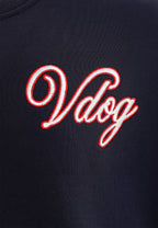 Sudadera Vanguard Dogs VDOG corta con bulldog y aplicaciones efecto piel en la espalda | MWM [PS_COLORS:NAVY]