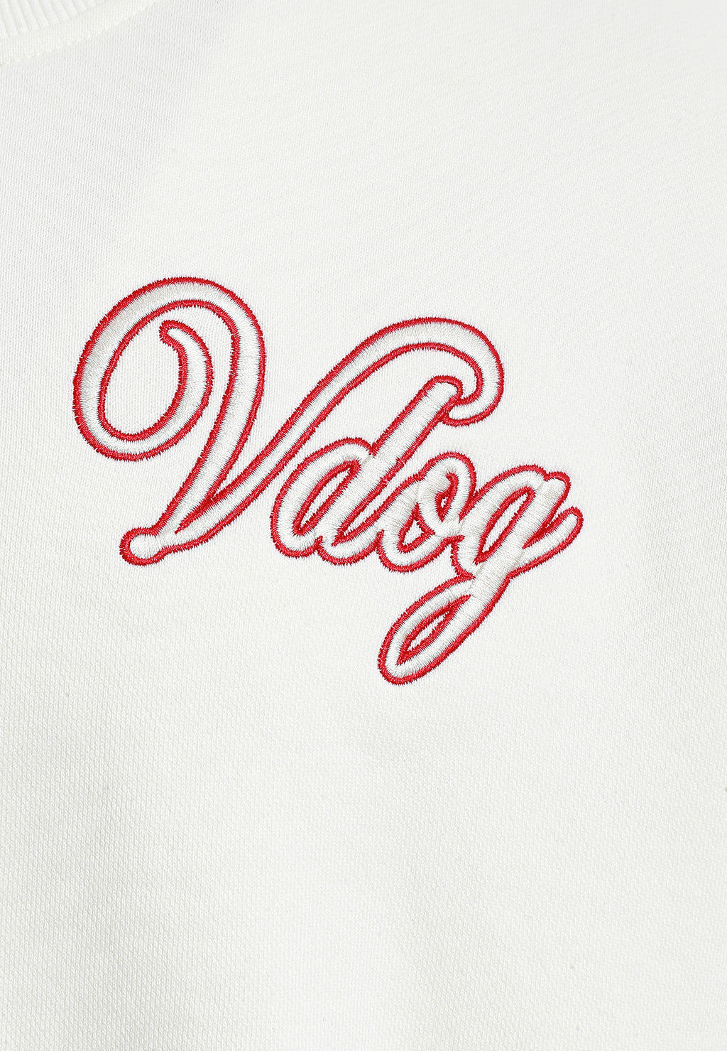 Sudadera Vanguard Dogs VDOG corta con bulldog y aplicaciones efecto piel en la espalda | MWM [PS_COLORS:WHITE]