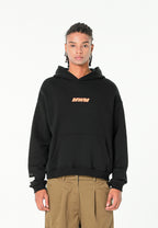 Sudadera con capucha TEDDY corta con parche Teddy de peluche en la espalda | MWM [PS_COLORS:BLACK]