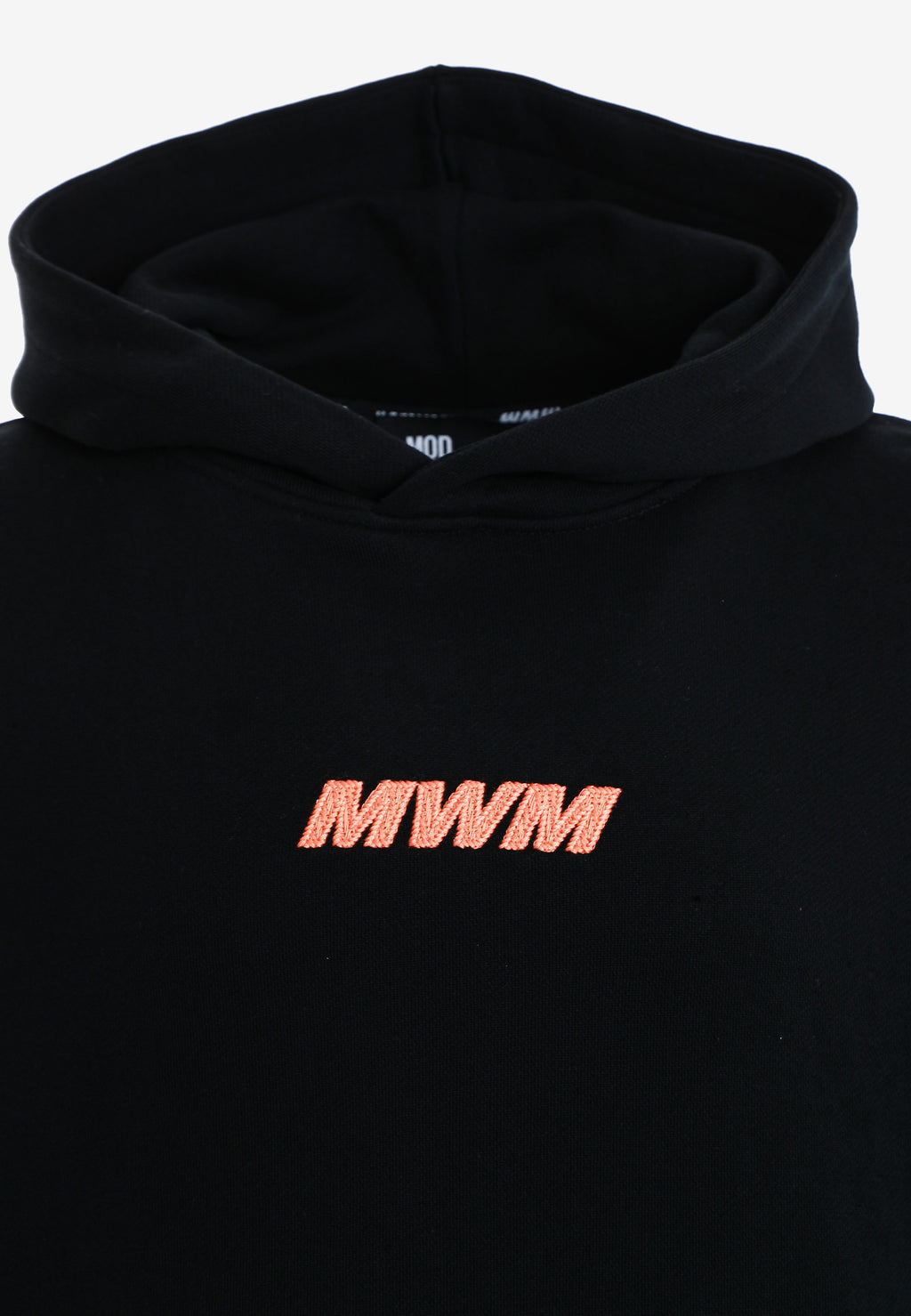 Sudadera con capucha TEDDY corta con parche Teddy de peluche en la espalda | MWM [PS_COLORS:BLACK]