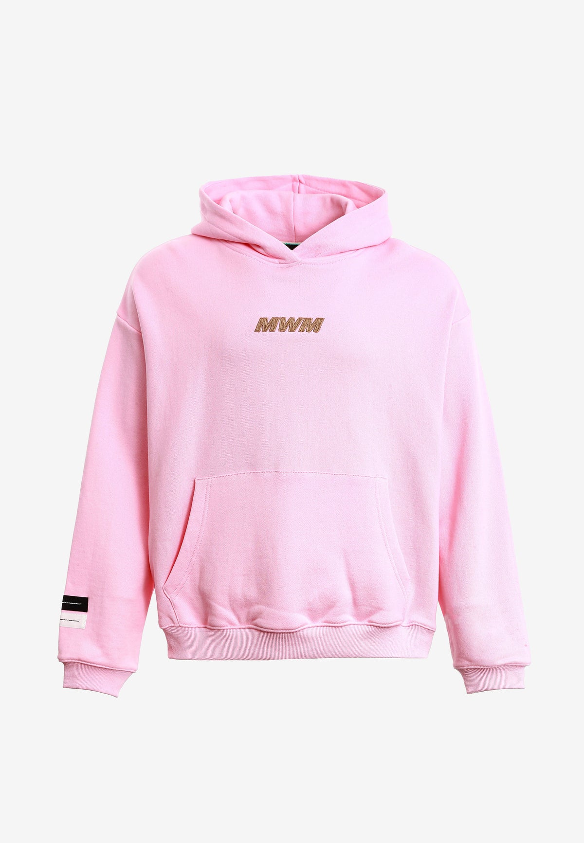 Sudadera con capucha TEDDY corta con parche Teddy de peluche en la espalda | MWM [PS_COLORS:PINK]