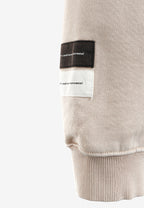 Sudadera con capucha con parche Teddy de canvas en el frontal | MWM [PS_COLORS:BEIGE]