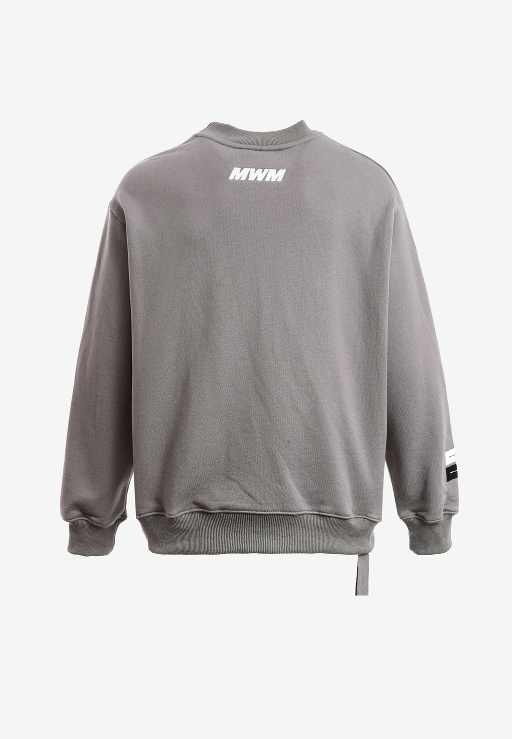 Sudadera TEDDY de corte relajado con print patchwork 3D en el frontal | MWM [PS_COLORS:GREY]