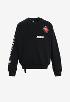 Sudadera oversize Vanguard Dogs Punch con print 3D de boxeo en espalda y mangas | MWM [PS_COLORS:BLACK]