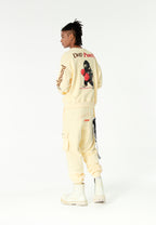 Sudadera oversize Vanguard Dogs Punch con print 3D de boxeo en espalda y mangas | MWM [PS_COLORS:WHITE]