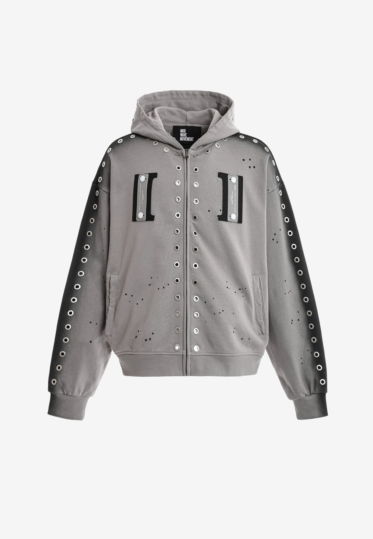 Sudadera con capucha Vanguard Dogs con tachuelas | MWM [PS_COLORS:GREY]