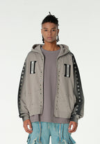Sudadera con capucha Vanguard Dogs con tachuelas | MWM [PS_COLORS:GREY]