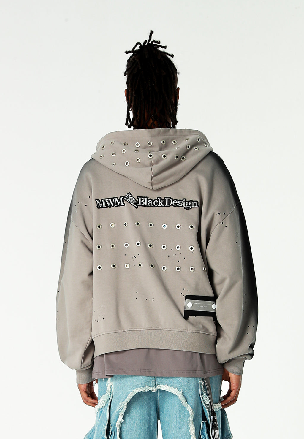 Sudadera con capucha Vanguard Dogs con tachuelas | MWM [PS_COLORS:GREY]