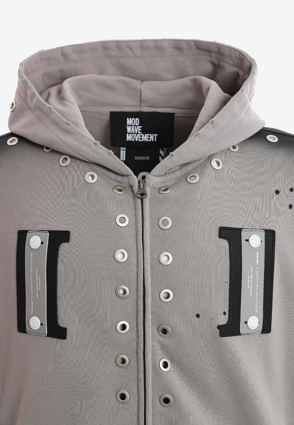 Sudadera con capucha Vanguard Dogs con tachuelas | MWM [PS_COLORS:GREY]