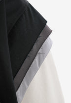 Chaqueta multicapa con capucha, cremallera y paneles superpuestos | MWM [PS_COLORS:BLACK]