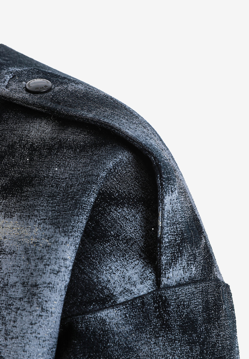 Chaqueta de mujer jacquard de chenilla con brillo, cuello y puños de pelo | MWM [PS_COLORS:BLACK]