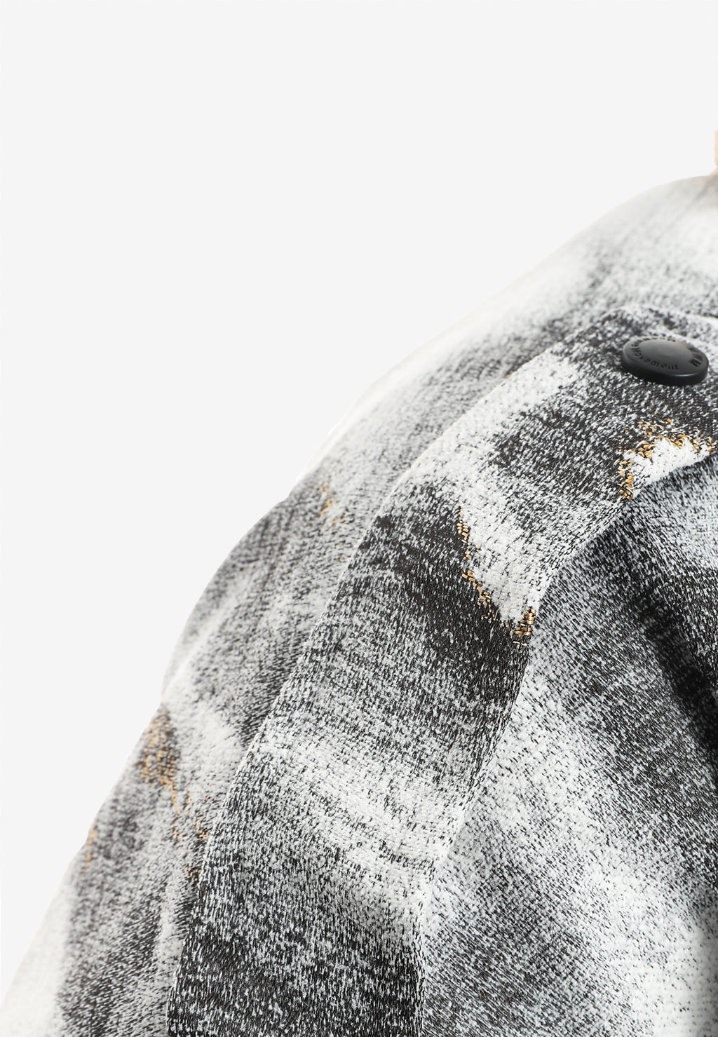 Chaqueta de mujer jacquard de chenilla con brillo, cuello y puños de pelo | MWM [PS_COLORS:GREY]