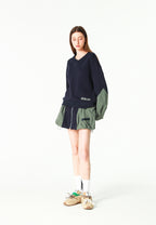 Falda efecto globo con paneles técnicos y bolsillos laterales | MWM [PS_COLORS:NAVY/GREEN]
