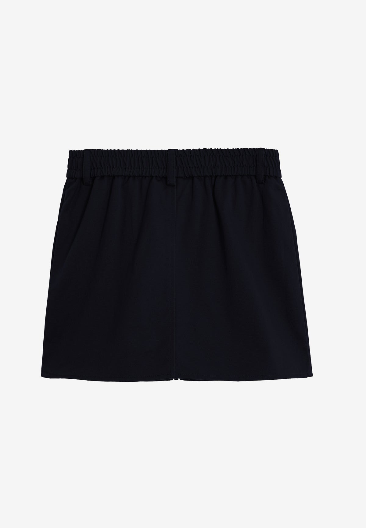 Minifalda TEDDY de canvas con cremallera frontal y bolsillos funcionales | MWM [PS_COLORS:NAVY]
