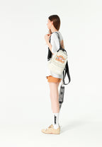 Mini mochila con osos Teddy y bolsillo frontal | MWM [PS_COLORS:ECRU]