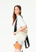 Mini mochila con osos Teddy y bolsillo frontal | MWM [PS_COLORS:ECRU]