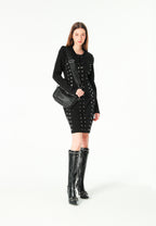 Bolso bandolera con tachuelas y cadena | MWM [PS_COLORS:BLACK]