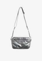 Bolso bandolera con tachuelas y cadena | MWM [PS_COLORS:SILVER]