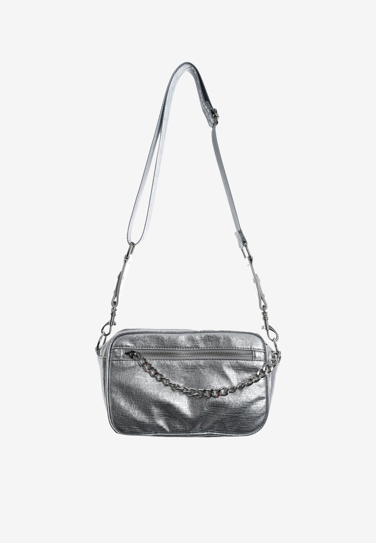 Bolso bandolera con tachuelas y cadena | MWM [PS_COLORS:SILVER]