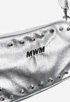 Bolso bandolera con tachuelas y cadena | MWM [PS_COLORS:SILVER]