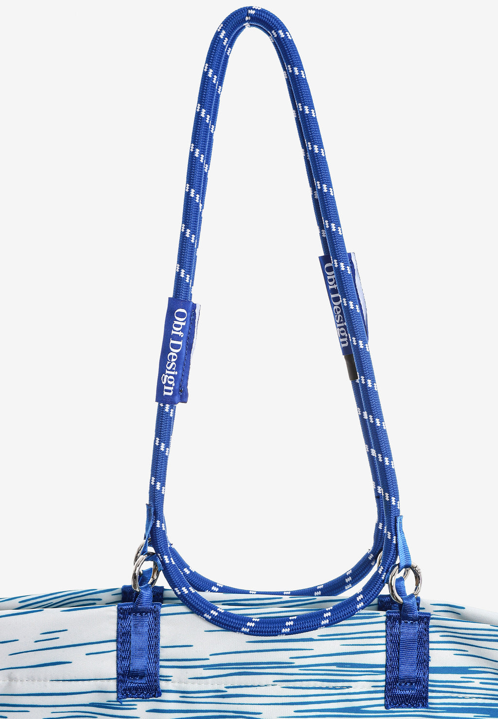 Bolso shopper estampado con asas de cordón y bandolera | MWM [PS_COLORS:BLUE]