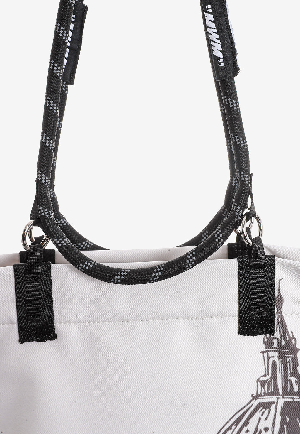 Bolso shopper estampado con asas de cordón y bandolera | MWM [PS_COLORS:BROWN]